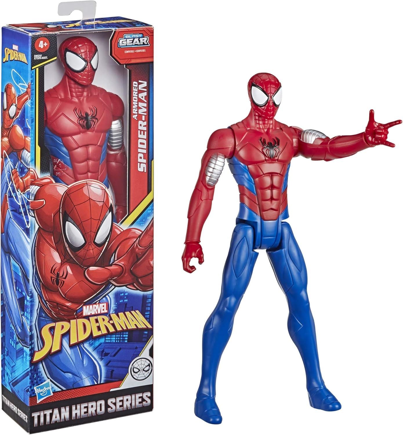 ARMOURED SPIDER-MAN E8522 12" Action Figure Titan Hero Series (Marvel Spider-Man)