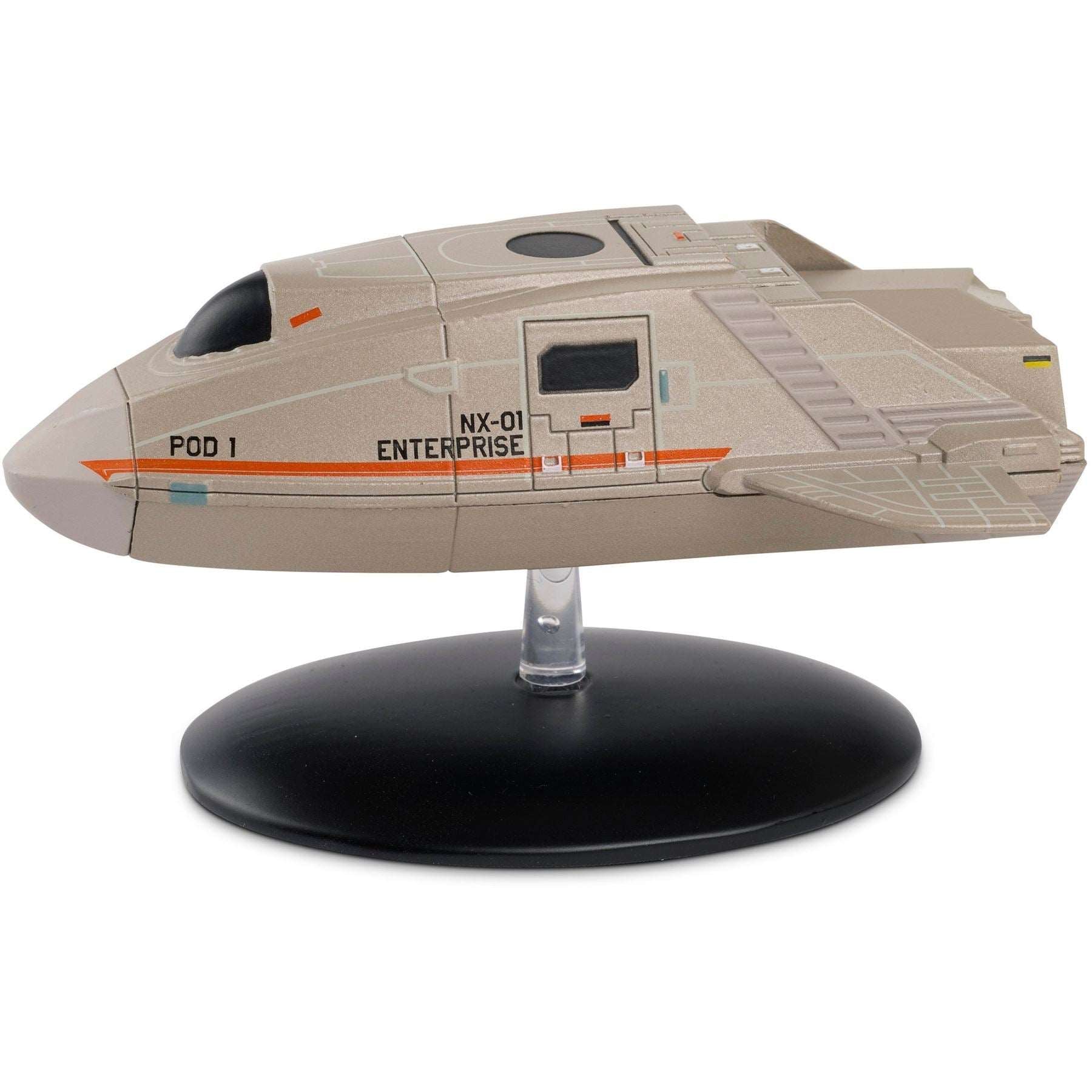 #06 NX-01 Enterprise Shuttlecraft "Pod 1" Shuttlecraft Diecast Model Ship (Eaglemoss / Star Trek)