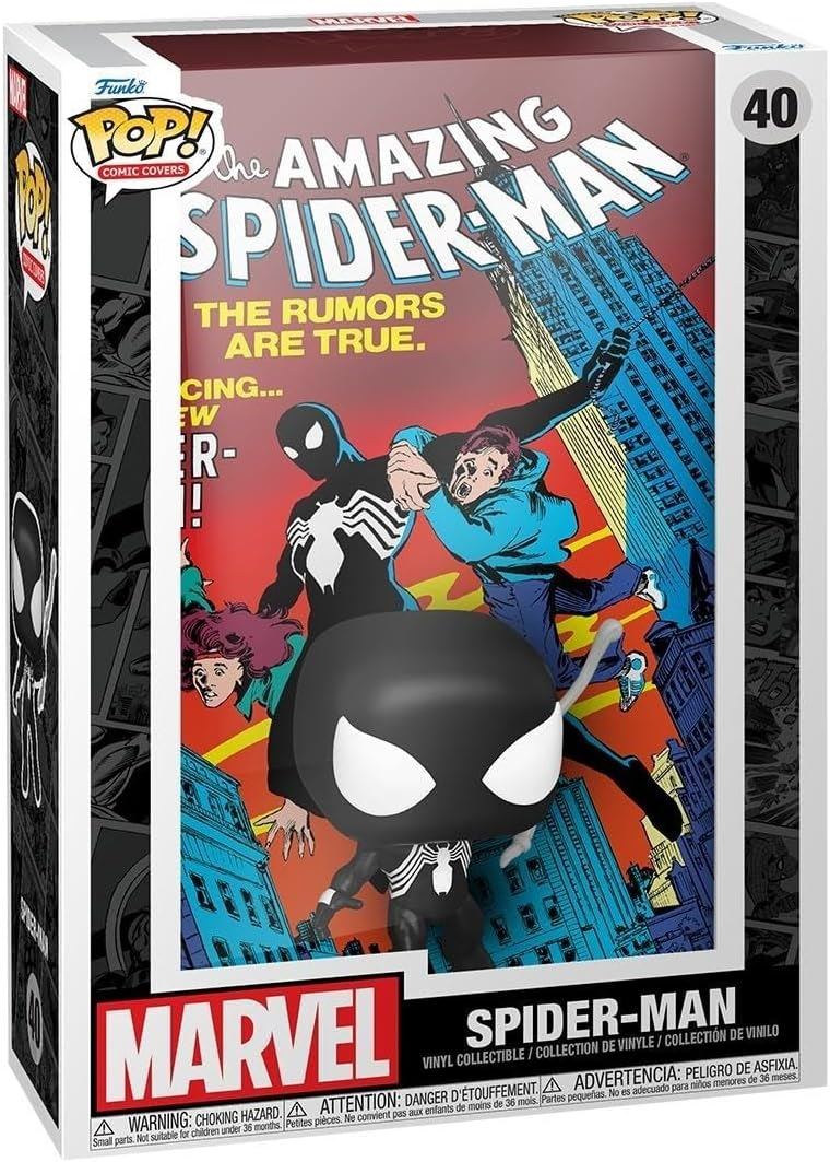 Spider-Man #40 Pop! Comic Covers Vinyl Figure 72503 – Marvel The Amazing Spider-Man Funko Collectible with Display Case