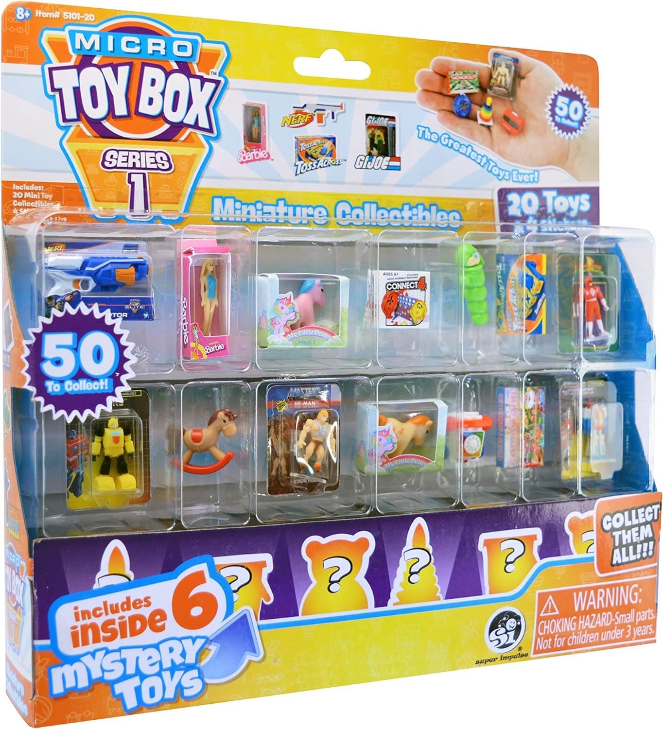 20 Pack Micro Toy Box Series 1 Mystery Pack - World's Smallest Toys