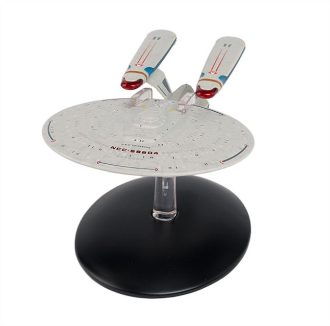 Model of a spaceship on a white background