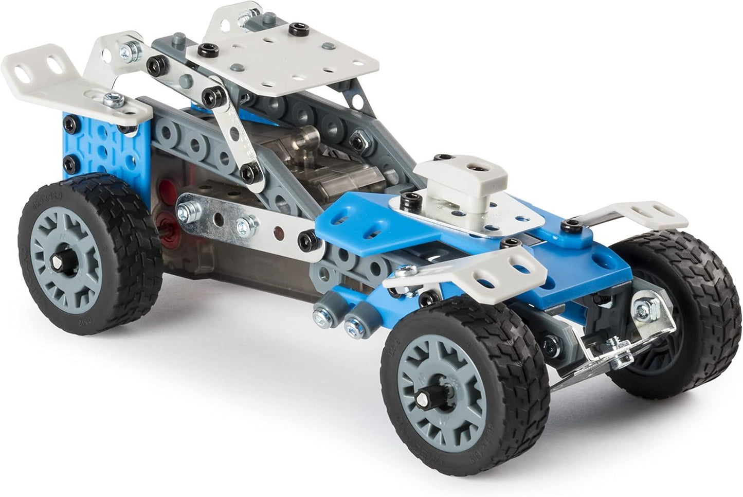 10-in-1 Rally Racer Motorized Building Kit 6040178 – Meccano STEM Model Vehicle Set with Motor, Tools & 10 Build Options