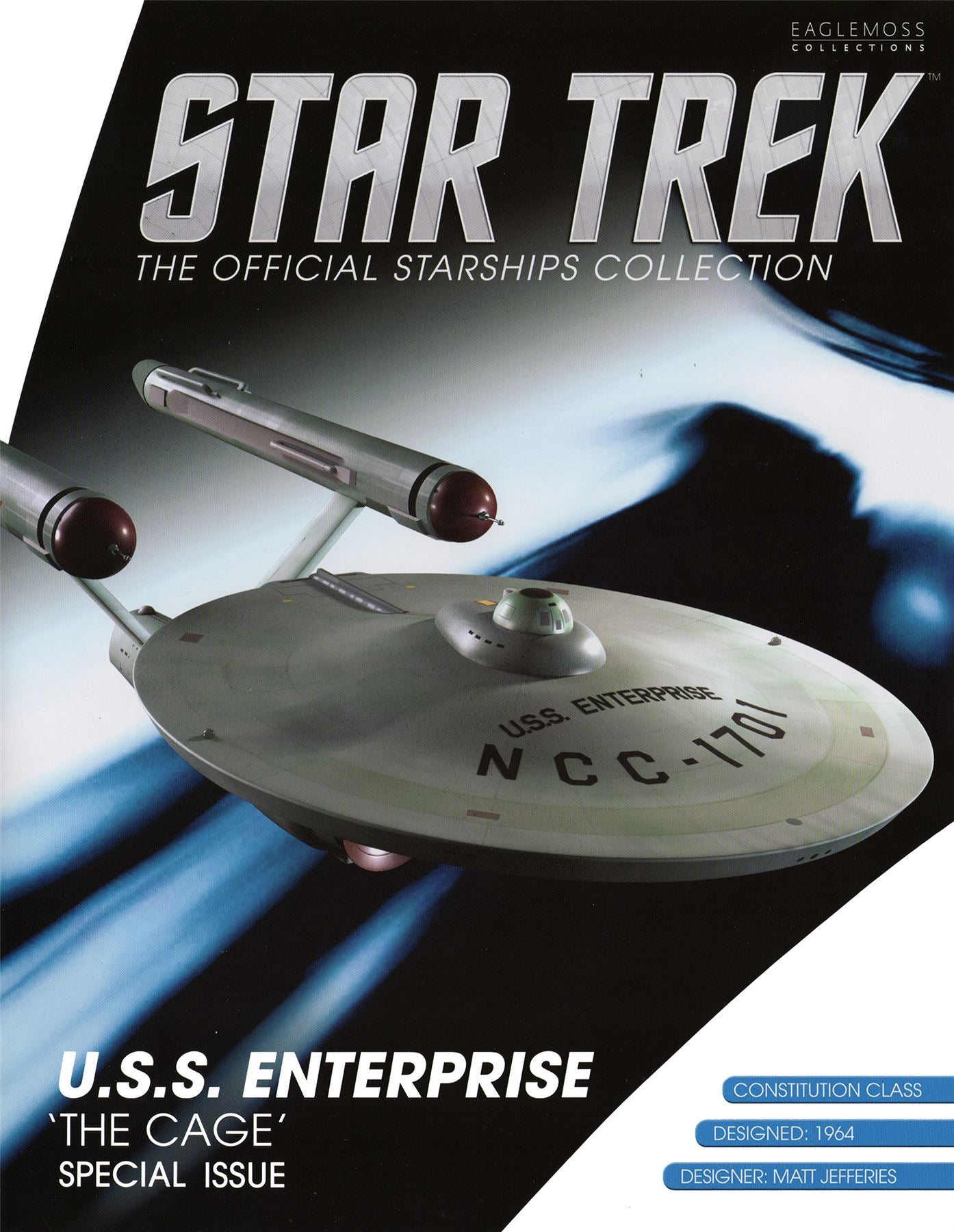 #25 U.S.S. Enterprise NCC-1701 'The Cage' (Pike's Enterprise) Model Diecast Ship BONUS ISSUE (Eaglemoss / Star Trek)