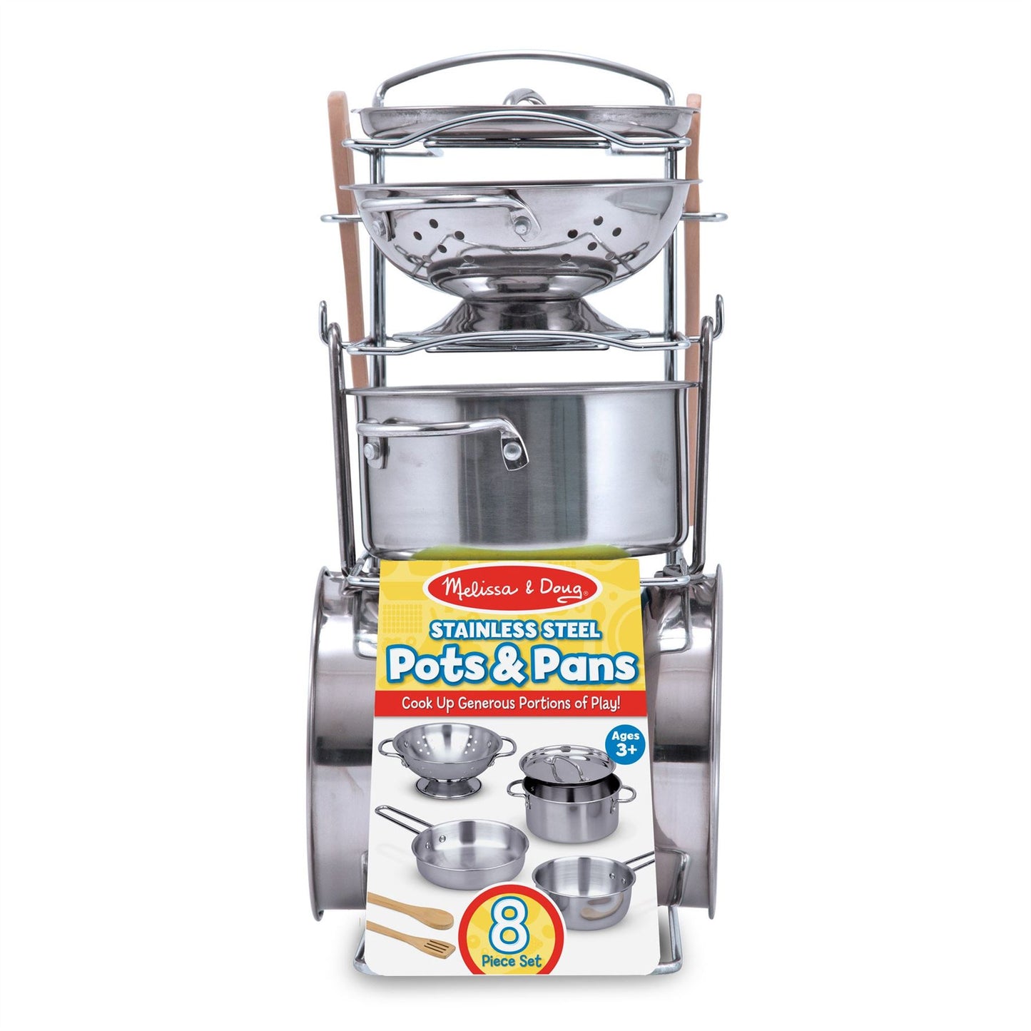 Stainless Steel Pots & Pans Play Set 14265 (Melissa & Doug)