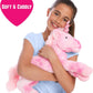 Unicorn Plush 18" Pink Glitter Horn Cuddly Stuffed Soft Toy Large (GirlZone)