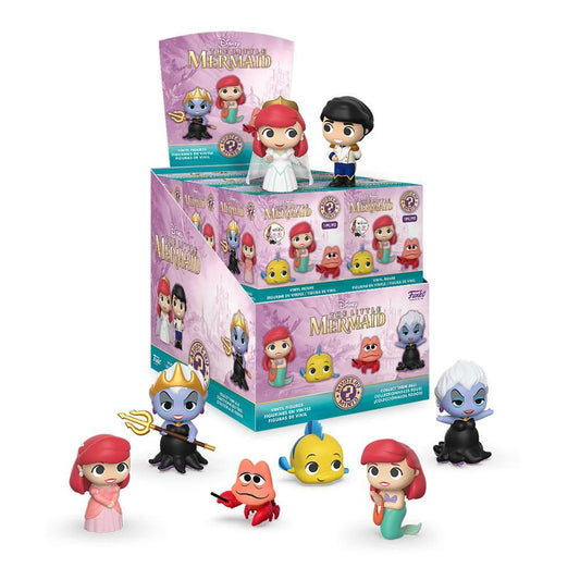 Disney The Little Mermaid Mini Vinyl Figures 6 cm (12-Pack Display Case) – Collectible Blind Box Mini Figure Set
