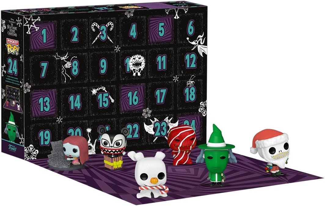 The Nightmare Before Christmas Pocket Pop! Advent Calendar 86098 – Funko Holiday Countdown Set with 24 Mini Figures (TNBC Official Collectible)