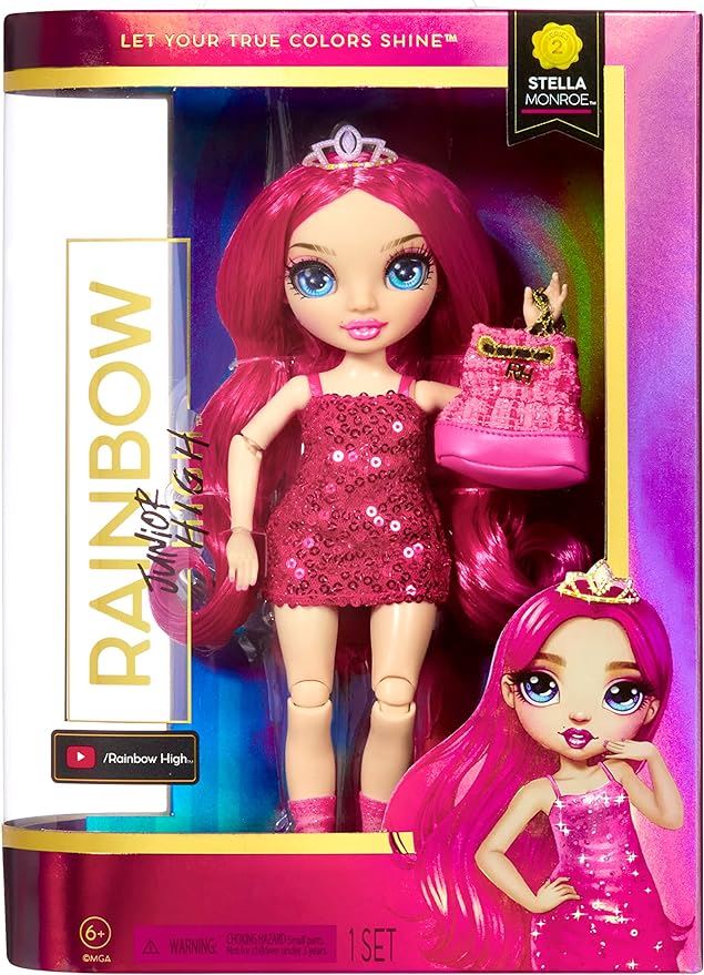 Rainbow High Jr Stella Monroe Fuschia Pink Doll + Accessories 583004 Series 2