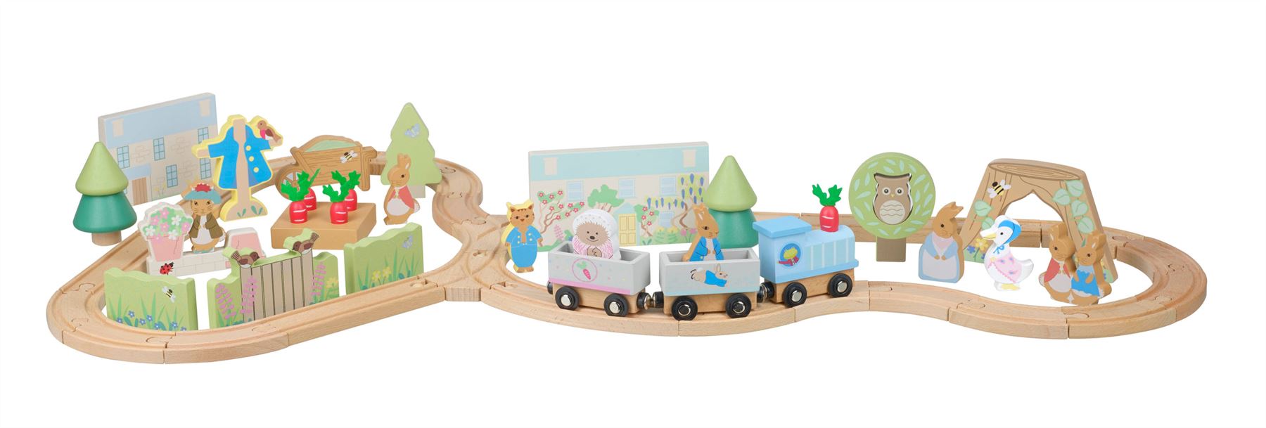 Orange Tree Toys Peter Rabbit Radish Express Wooden Train Set 3+ Years