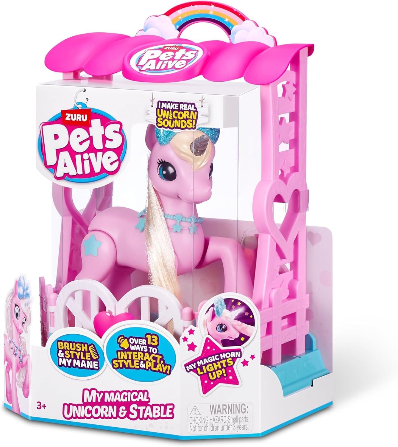 My Magical Unicorn and Stable 9545 Interactive Electronic Pet (Pets Alive)
