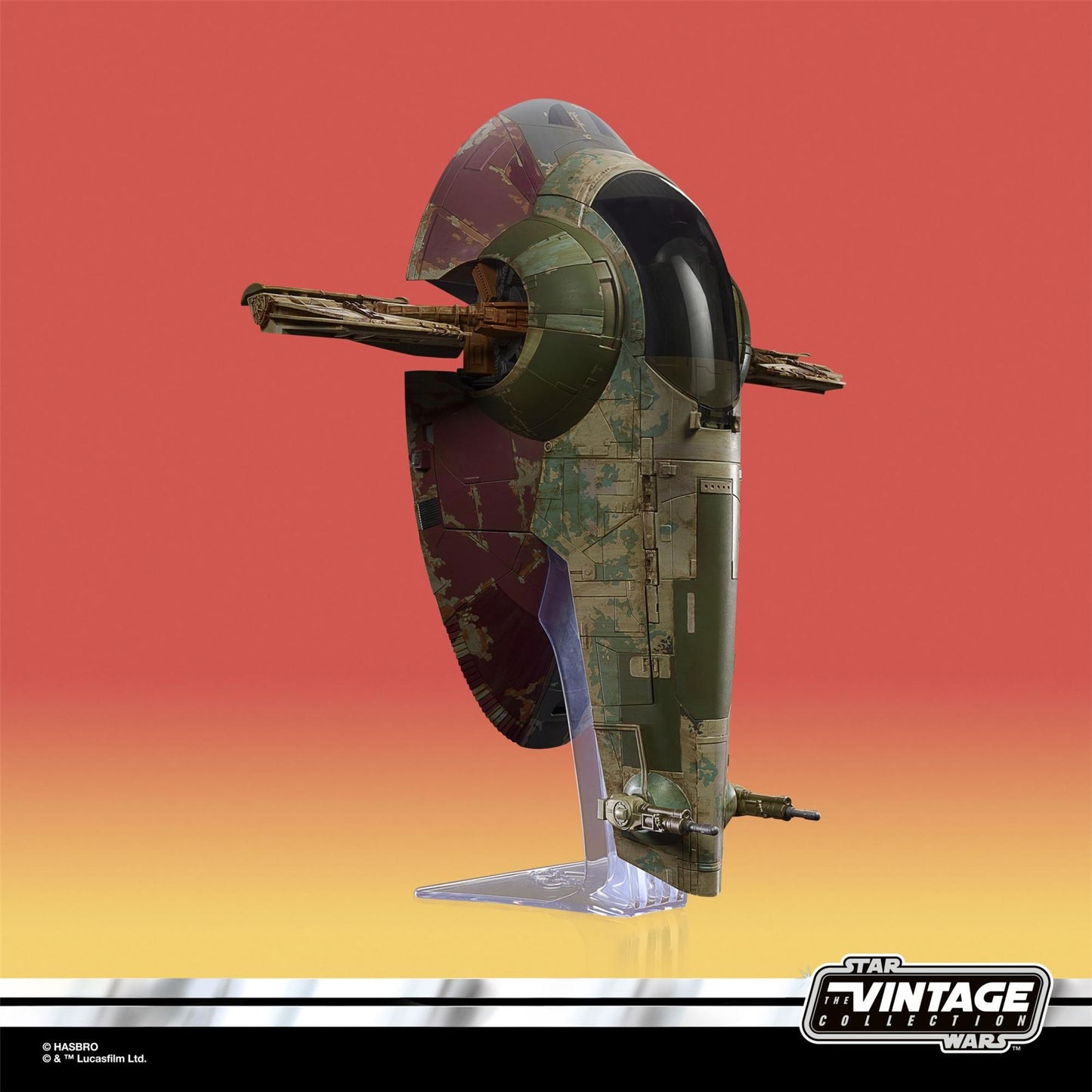 Boba Fett’s Starship 3.75″ Scale Vehicle F5862 – Star Wars The Vintage Collection (The Book of Boba Fett) | Kenner-Style Hasbro Ship with Accessories