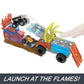 Hot Wheels Monster Trucks Arena Smashers Color Shifters 5-Alarm Rescue Playset HPN73 (Hot Wheels)