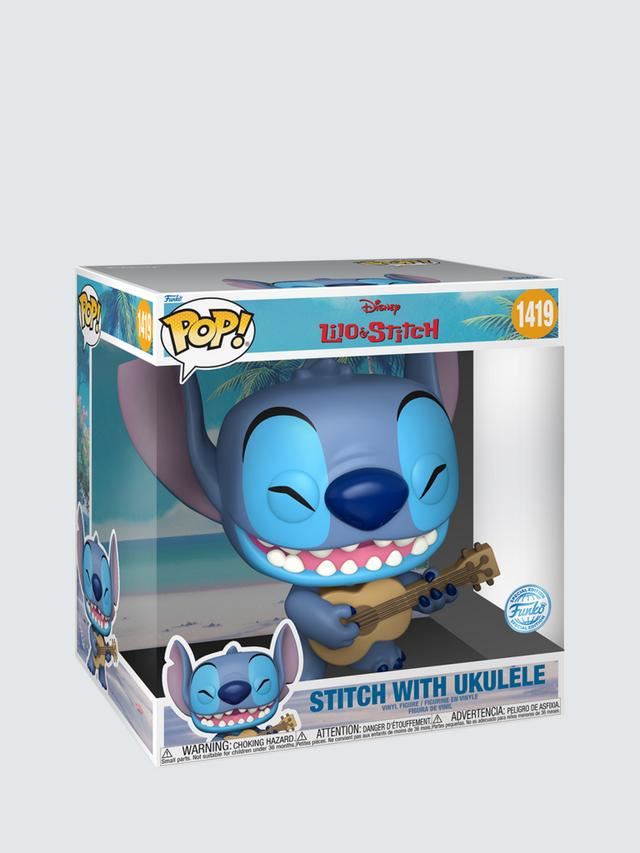 Stitch with Ukulele 76786 10" Jumbo Pop! Vinyl Figure Special Edition (Disney Lilo & Stitch)Stitch with Ukulele 10″ Jumbo Pop! Vinyl Figure 76786 – Disney Lilo & Stitch Funko Special Edition Collectible