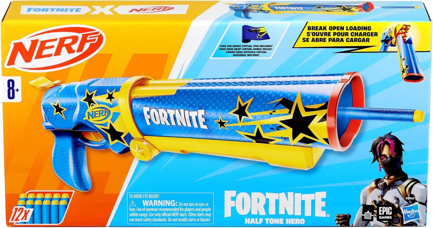 Half Tone Hero F8947 Dart Blaster Toy (Fortnite X NERF)