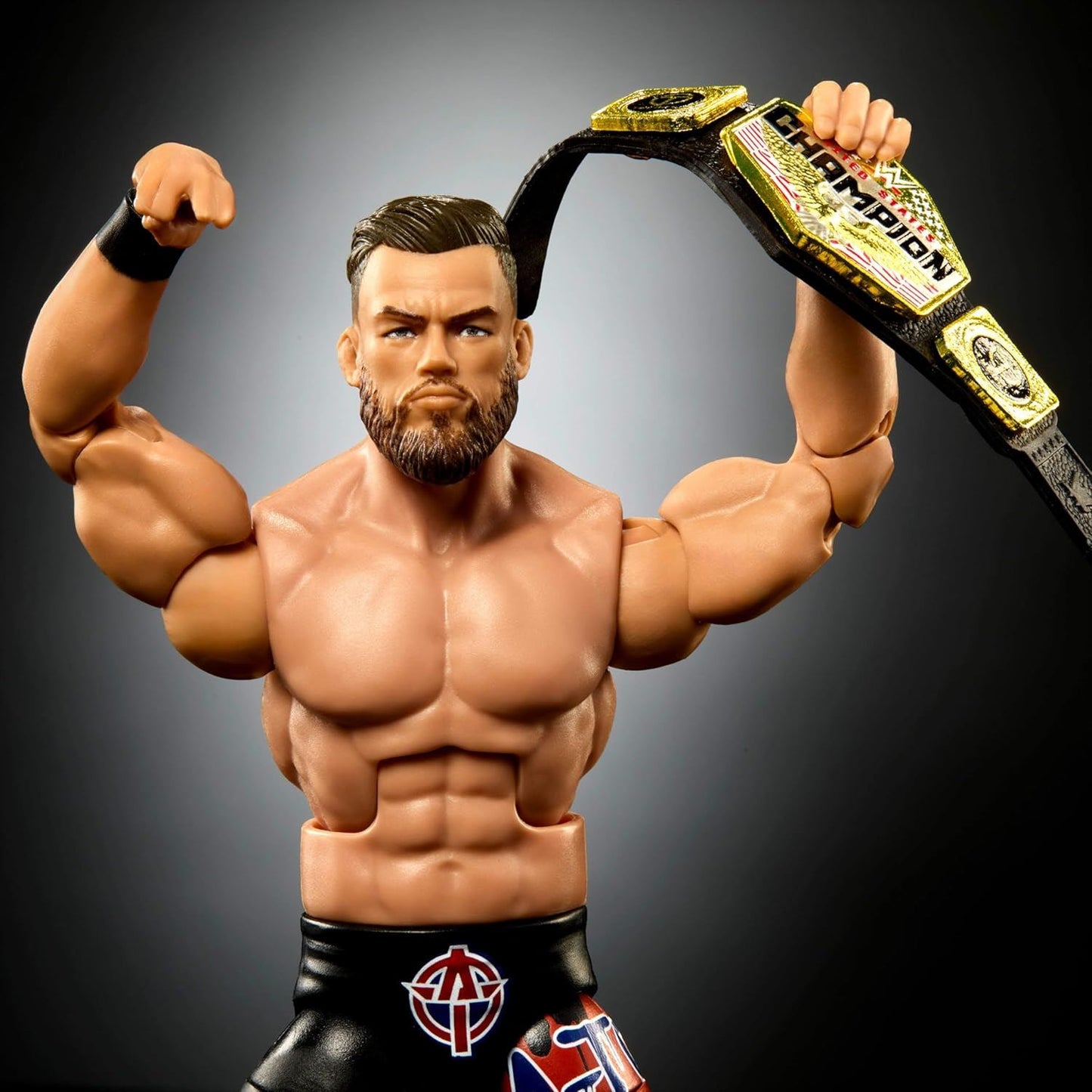 Austin Theory #110 HTX55 – WWE Elite Collection 6″ Action Figure with U.S. Championship Belt & Accessories