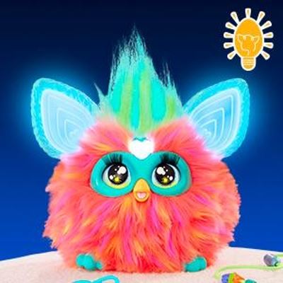Hasbro Furby Coral F6744 Interactive Plush Toy for Kids 6+ | Voice Activated, Lights, Music & Accessories