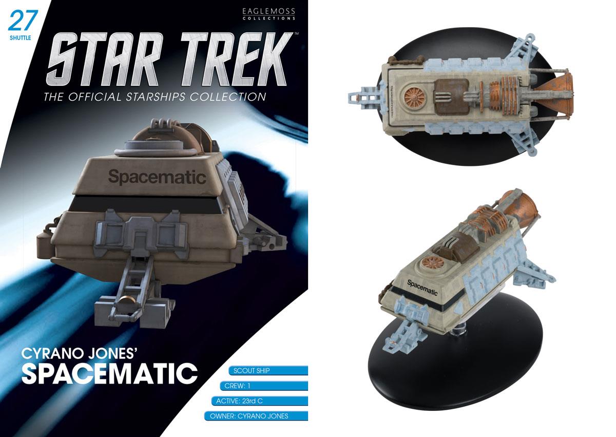 #27 Cyrano Jones' Spacematic Shuttlecraft Model Die Cast Ship (Eaglemoss / Star Trek)