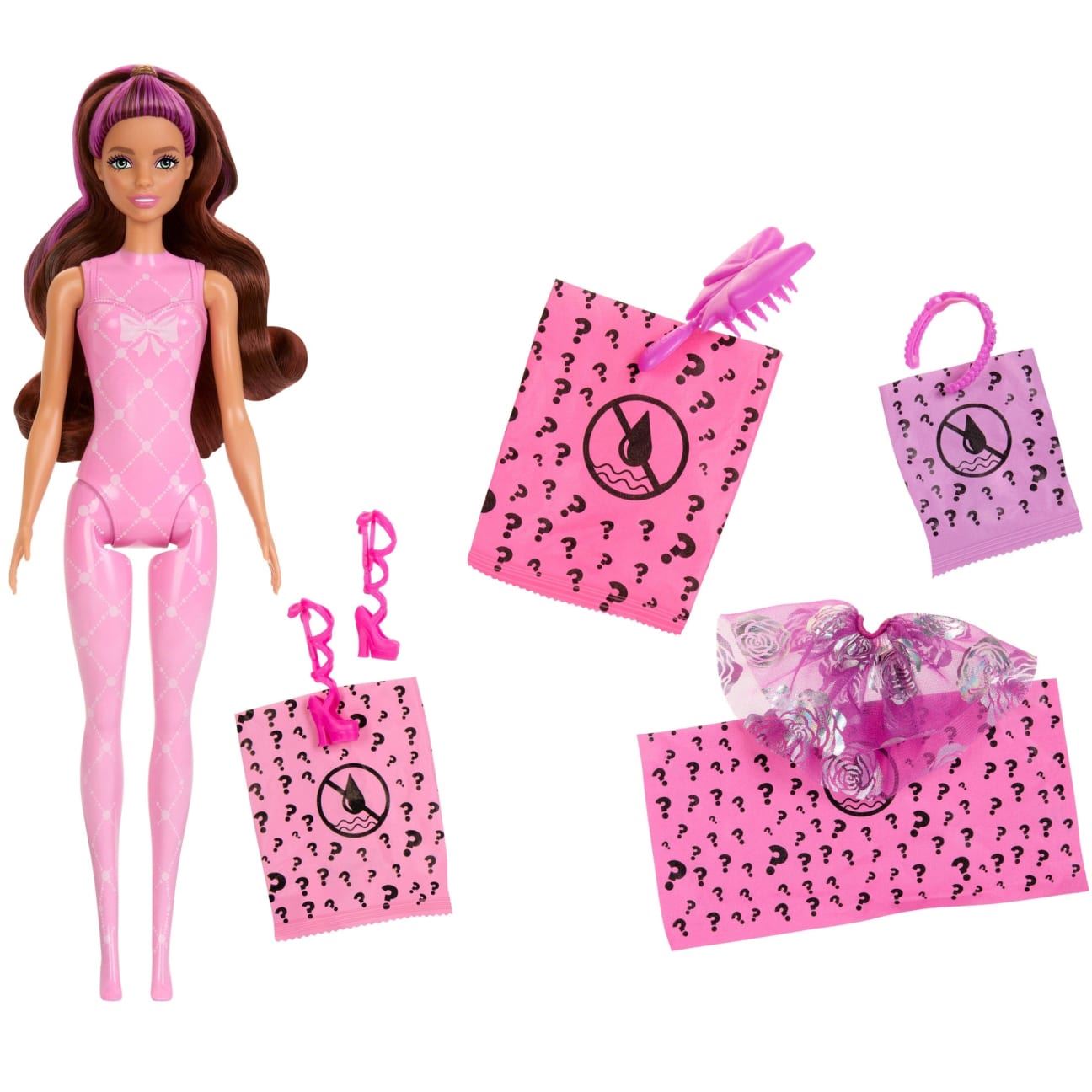 Barbie Color Reveal Ballerina Series HTH46 – Doll & Accessories Set with 6 Balletcore-Inspired Surprises | Barbie Ballet Reveal Playset