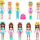 Glam It Up Style Studio HKW09 Playset With 2 Dolls Color Change & 19 Accessories (Polly Pocket)
