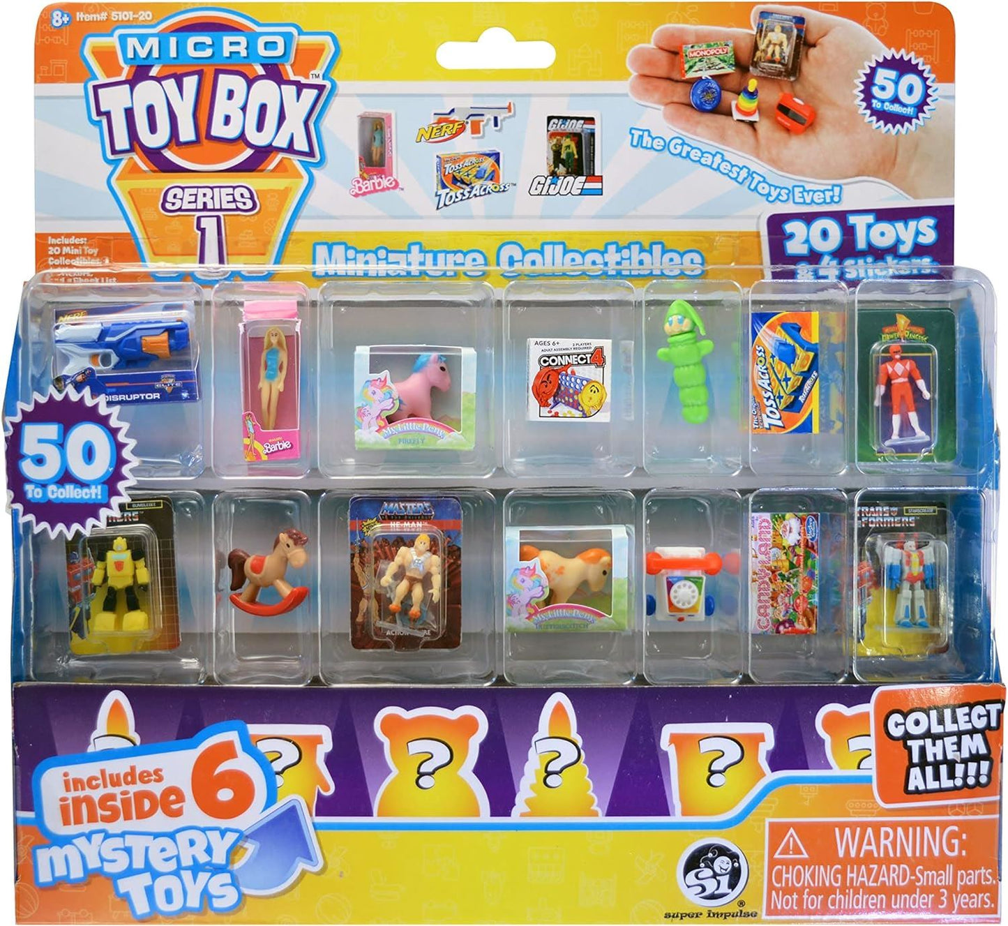 20 Pack Micro Toy Box Series 1 Mystery Pack - World's Smallest Toys