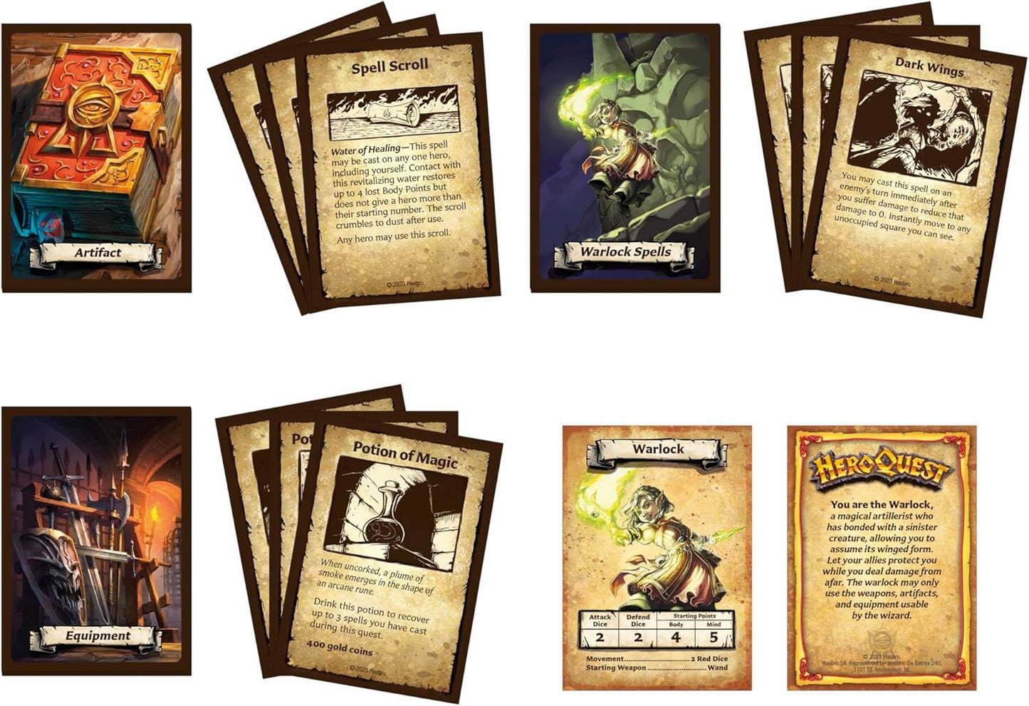 HeroQuest Prophecy of Telor Quest Pack G0052 – Avalon Hill Expansion Set with New Quests, Miniatures & Game Content