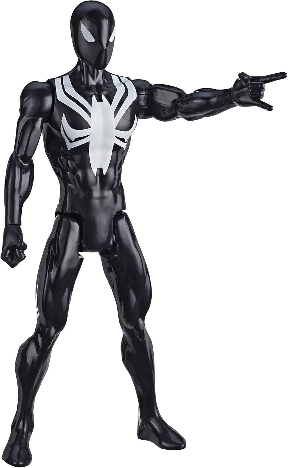 BLACK SUIT SPIDER-MAN E8523 12" Action Figure Titan Hero Series (Marvel Spider-Man)