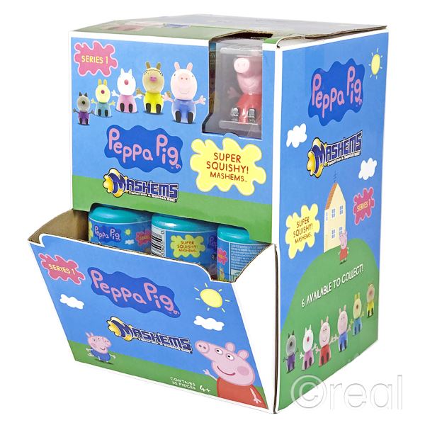Peppa Pig Series 1 Mash’em – Squishy Collectible Capsule Figure Toy for Kids (Basic Fun)