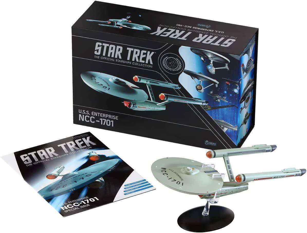 #01 U.S.S. Enterprise NCC-1701 XL EDITION Die-Cast Model Ship TOS (Eaglemoss / Star Trek)
