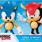 Sonic & Mighty Classic 4" Action Figures Classic Set 41556 Sonic the Hedgehog