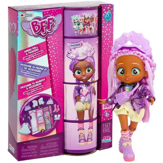 PHOEBE BFF Fashion Doll 904354 Series 2 Collectible Figure with Accessories 20cm (Cry Babies)