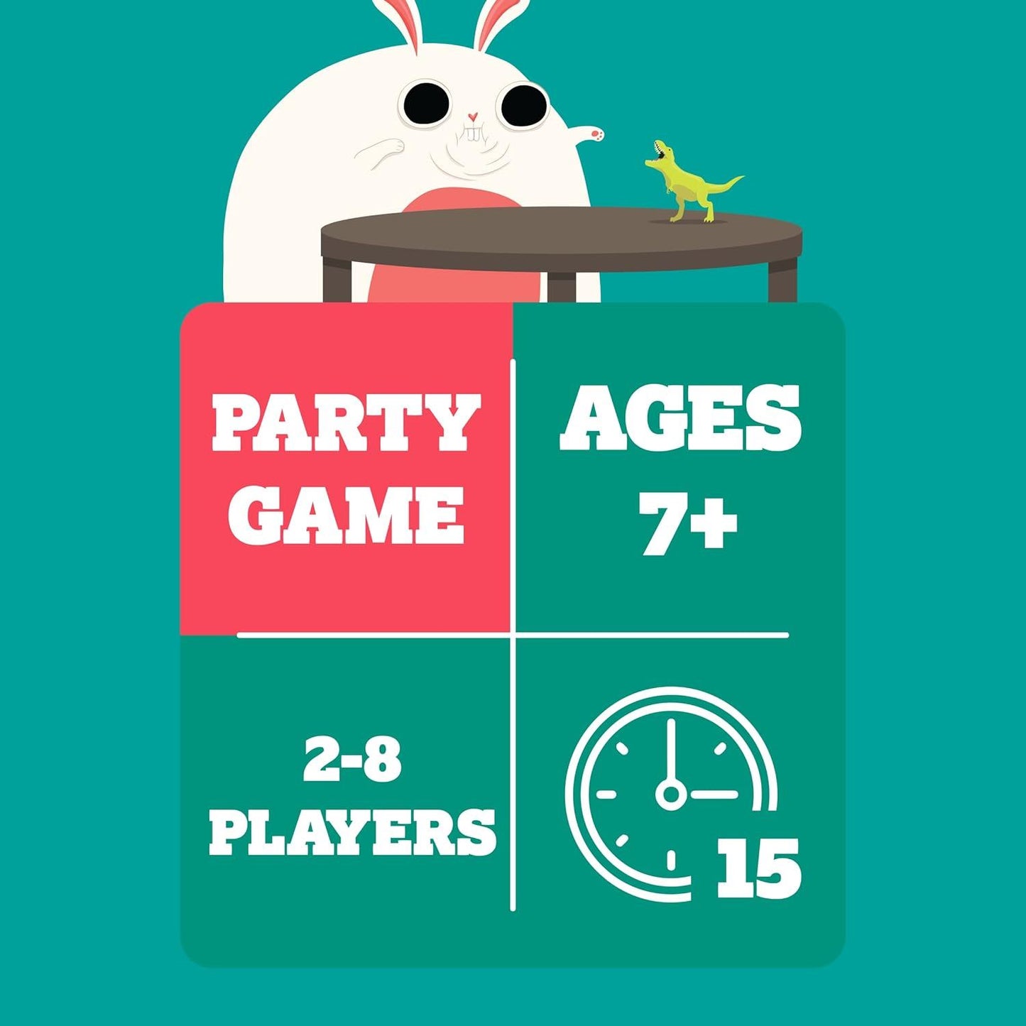 On a Scale of One to T-Rex Party Card Game (Exploding Kittens)