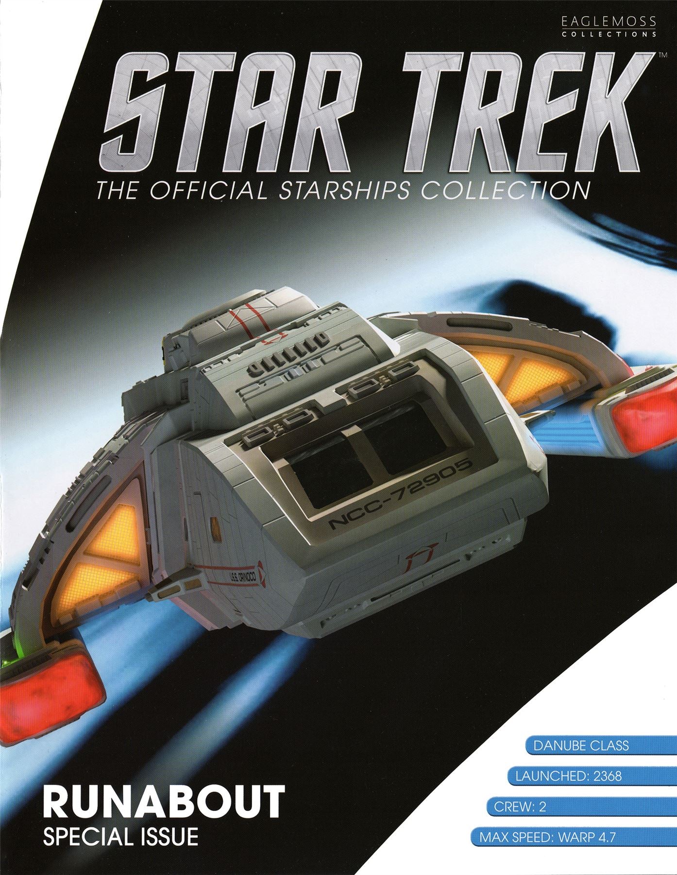 #14 Starfleet Runabout (U.S.S. Orinoco) XL EDITION Model Diecast Shuttle (Eaglemoss / Star Trek)