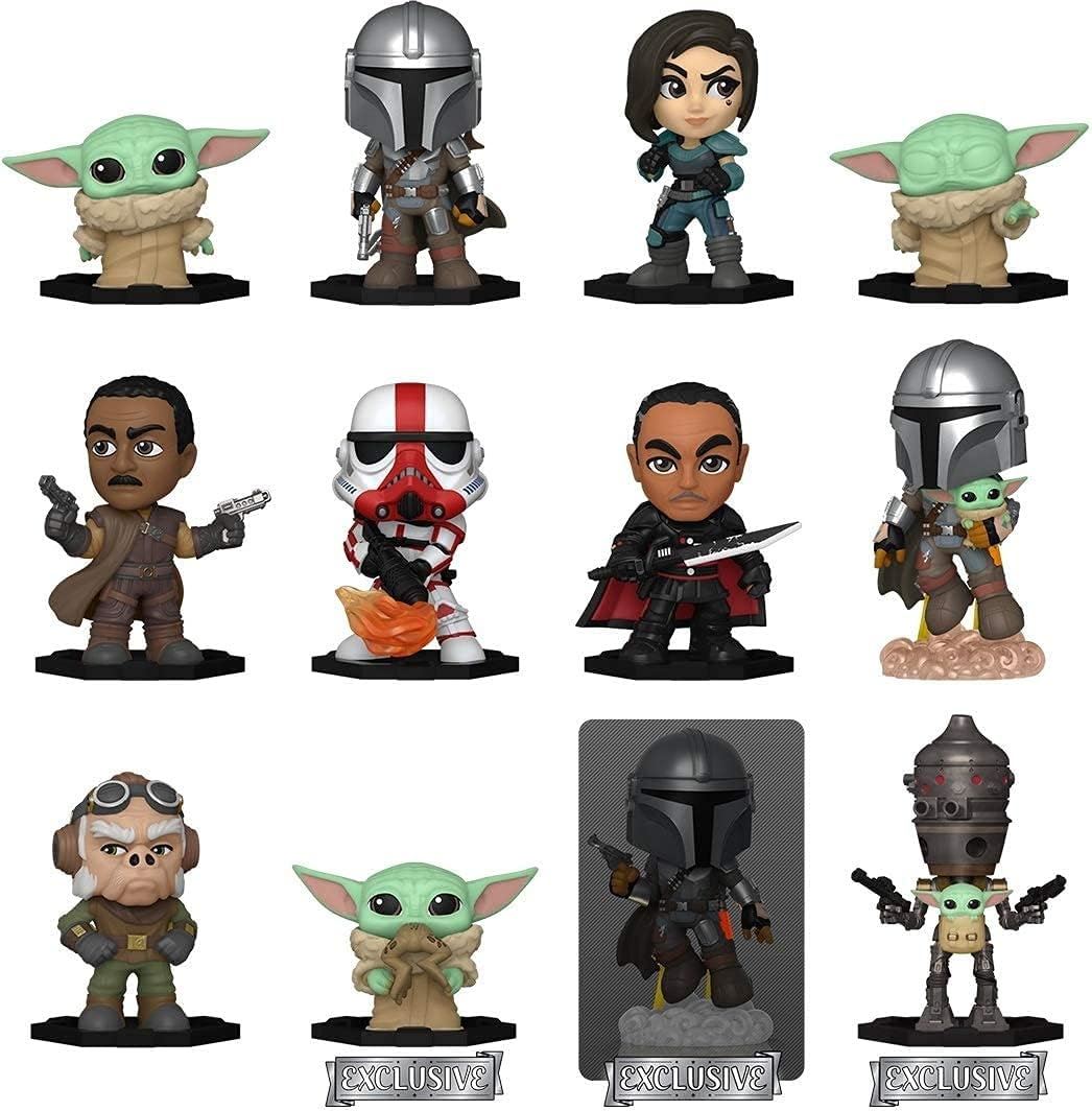 12 FULL BOX Star Wars: The Mandalorian Mystery Minis Bobble-Head Figures (Funko Speciality Series)
