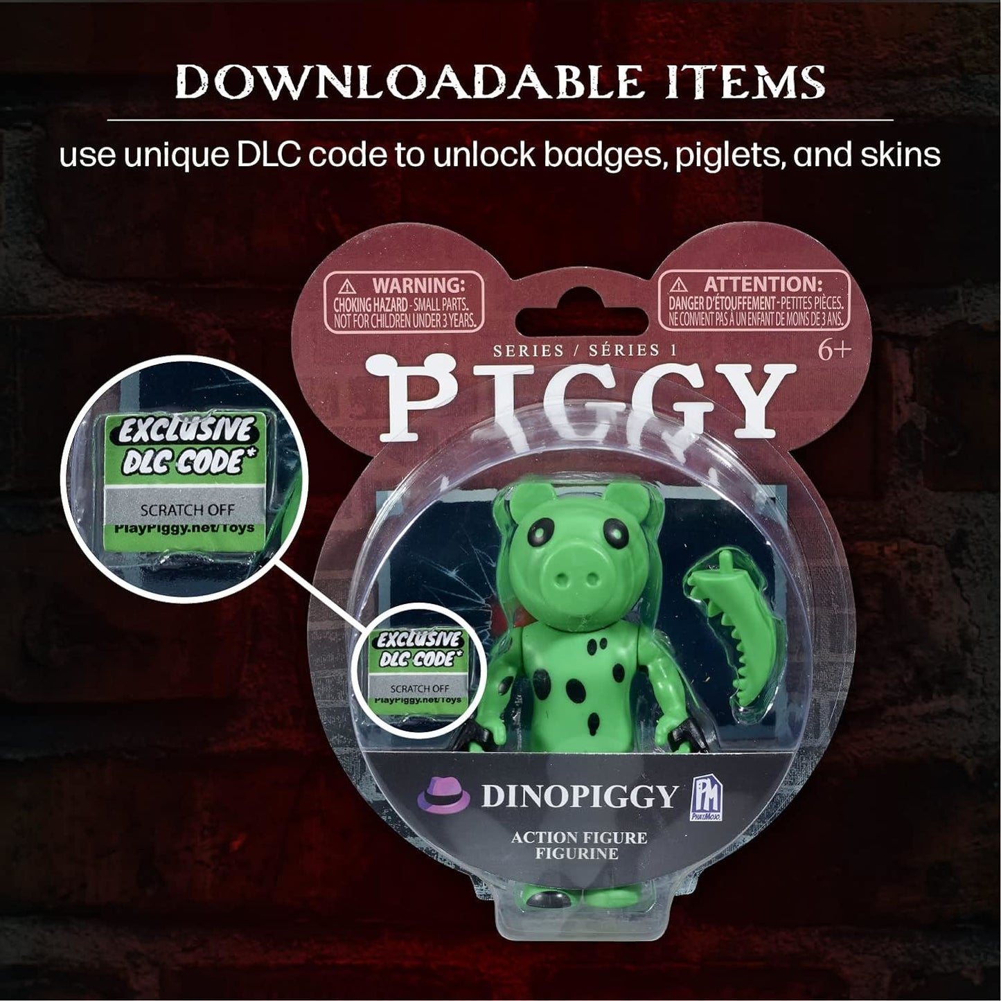 Dinopiggy PIG7304 4" Action Figure (PIGGY)