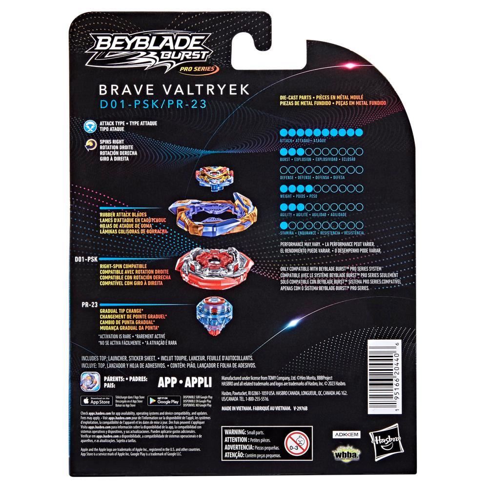 Brave Valtryek F7798 – Beyblade Burst Pro Series Spinning Top Starter Pack | Authentic Takara-Tomy Style Battling Game Toy
