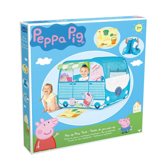 Peppa Pig Campervan Pop-Up Play Tent  Playhouse Indoor & Outdoor Fun Large Blue