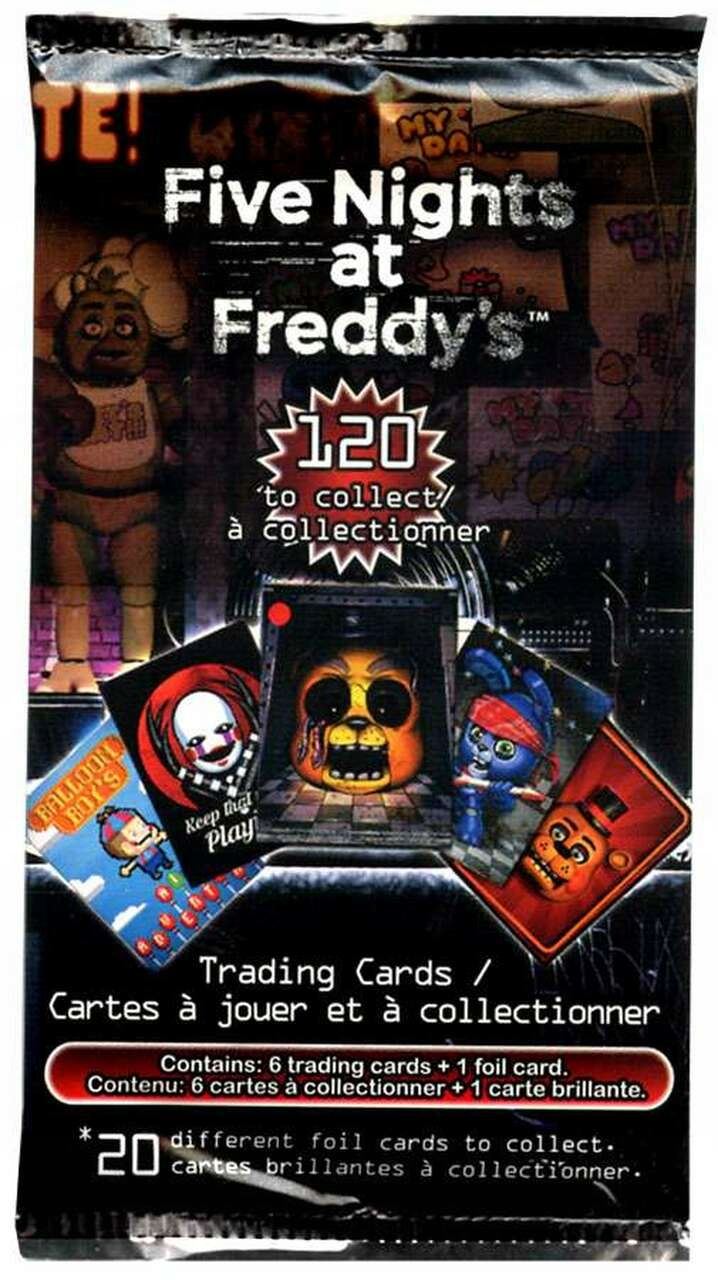 Five Nights At Freddy's FNAF Trading Card Pack 6 Cards & 1 Foil