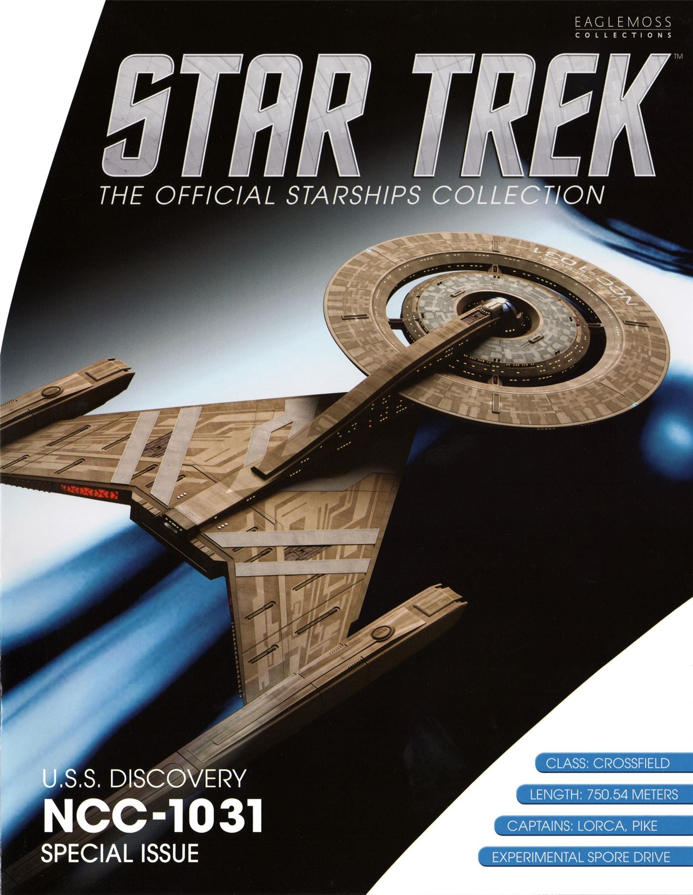 #21 U.S.S. Discovery NCC-1031 XL EDITION Diecast Model Ship (Eaglemoss / Star Trek)