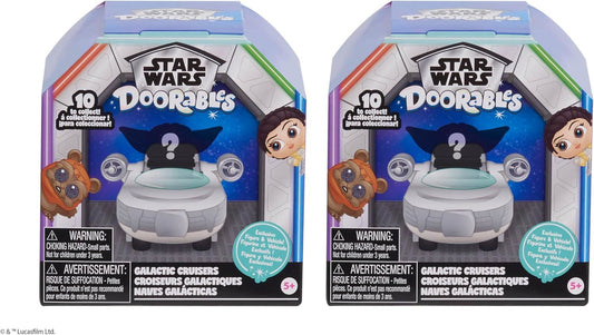 2 x Star Wars Doorables Galactic Cruisers 44806 – Double Pack Figure & Cruiser Set (Series 1 Collectibles)