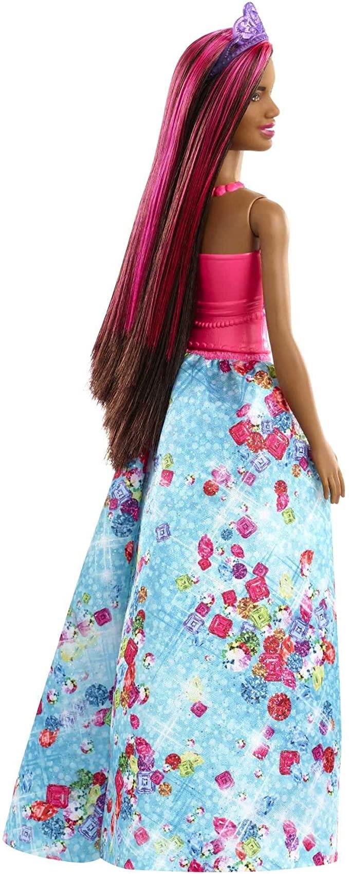 Barbie Dreamtopia Doll & Accessories, Brunette Hair with Removable Blue  Skirt, Shoes 