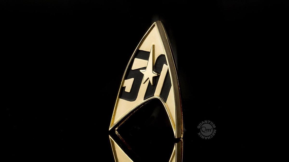 50th Anniversary Replica Magnetic Badge 1:1 Prop (Star Trek / QMx)