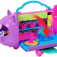 HWP19 (Polly Pocket) Kitty Airways Playset With 2 Micro Dolls And Pet