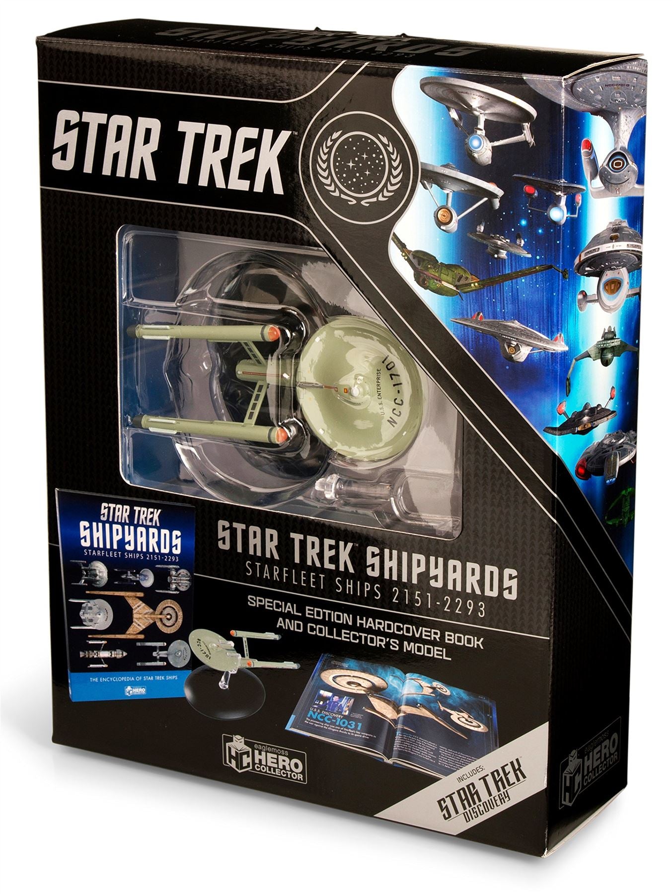 Star Trek Shipyards Starfleet Starships: 2151-2293 - Special Edition Hardcover Book and Collector's Model (Star Trek / Eaglemoss)