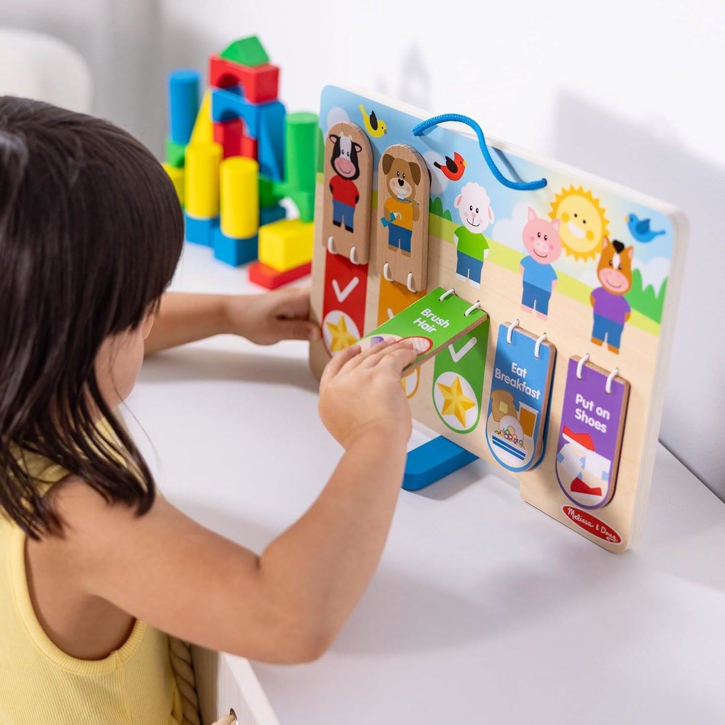 My Daily Routines Chart (Double-Sided with Flip Tabs) 50179 Morning & Nighttime Habits (Melissa & Doug)