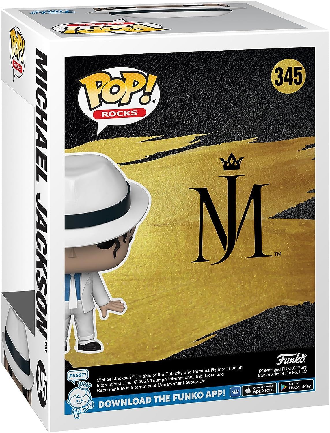 Michael Jackson (Smooth Criminal Lean) #345 Pop! Rocks Vinyl Figure 70600 – Funko Collectible 3.75″ Music Icon Figure
