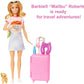 Barbie Malibu Doll and Puppy Travel Set 10+ Pieces Mattel HJY18