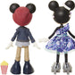 Disney Minnie & Mickey Movie Night Figures 2 Dolls Poseable Outfits Accessories