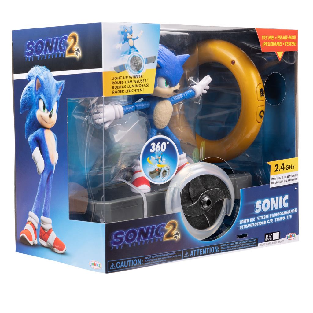 Sonic Speed R/C Remote Controlled Toy (Sonic The Hedgehog 2 Movie)