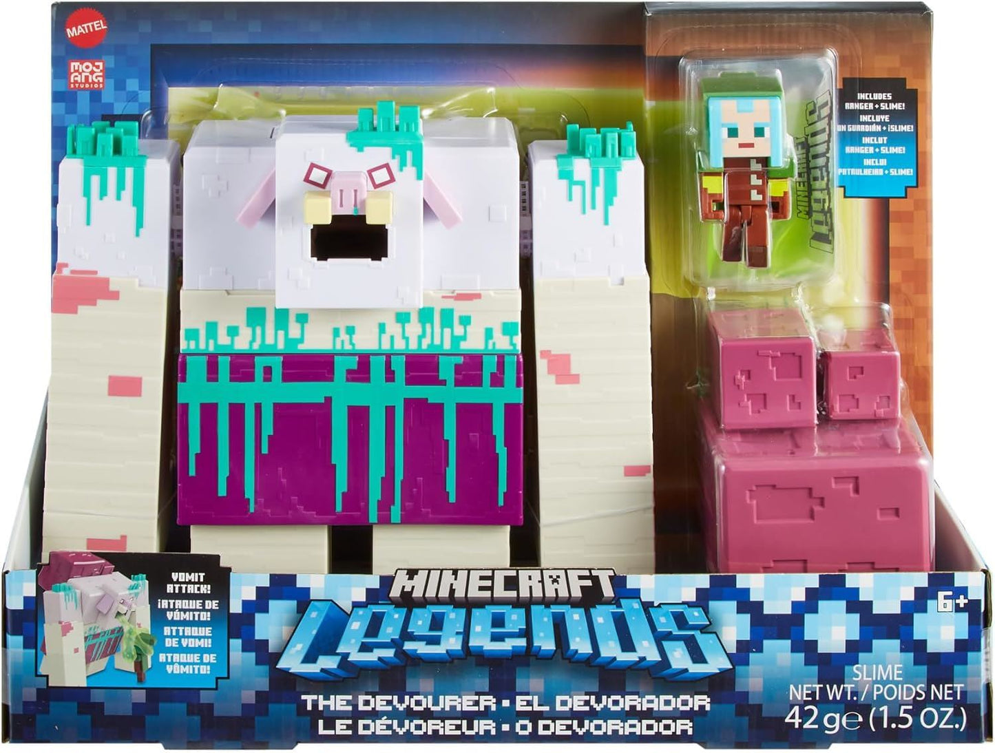 Minecraft Legends The Devourer Ranger + Slime HNC08 Action Figure Playset Mattel