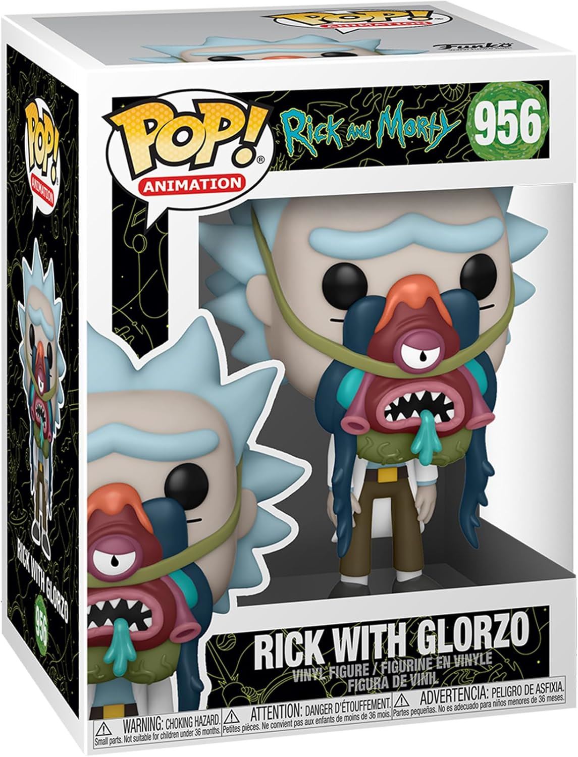 Rick with Glorzo #956 Pop! Animation Vinyl Figure 55250 – Rick and Morty Funko Collectible 3.75″ Cartoon Figure
